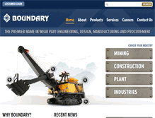 Tablet Screenshot of boundaryequipment.com